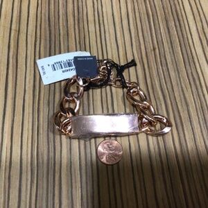 Jules Smith rose gold tone ID bracelet. Brand new with tags.